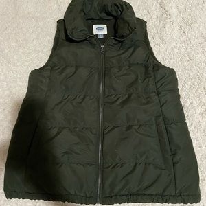 Old Navy Hunter Green Puffer Vest